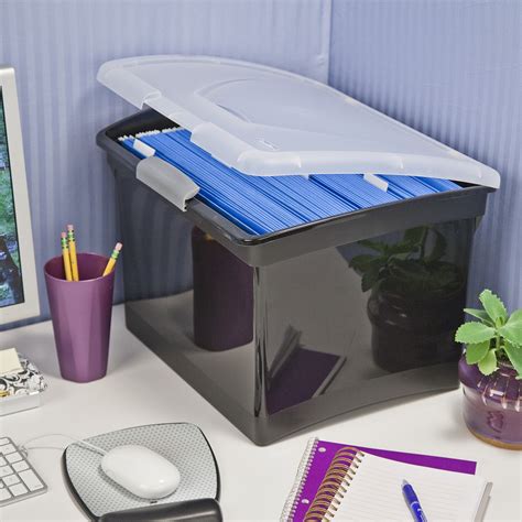 sterilite legal letter file box